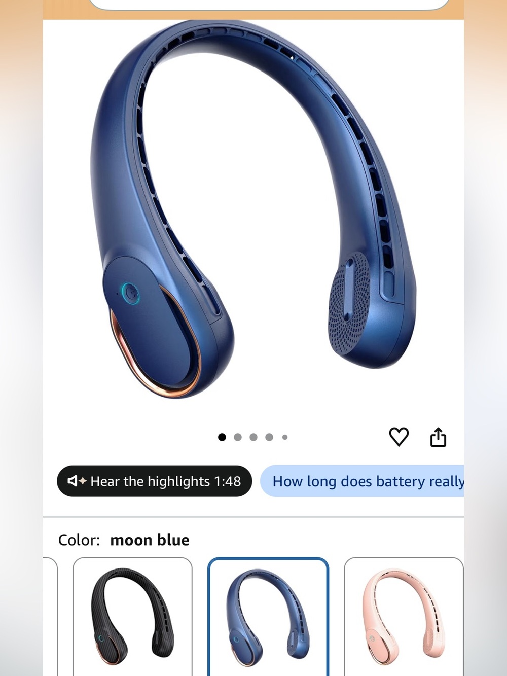 NEW Bladeless Neck Fan Plus